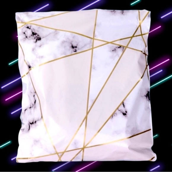 Other - ( Quantity 25 6x9 ) Marble White & Gray Poly Mailers Bag Shipping Envelope